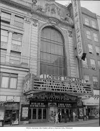 Loew S Midland Theater Midland Theater Entrance Marquee And Box Office Movies Showing Are El Alamein With Scott Bra With Images Kansas City Downtown Missouri Valley