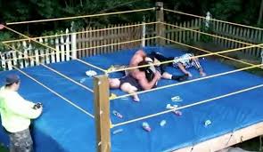 Never put it down and just keep smacking them. Epic Backyard Wrestling Match Ends With Some Drama Rtm Rightthisminute