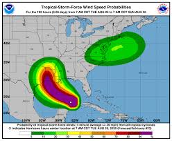 As i frequently discuss when we're posed with the threat of a potential tropical storm or hurricane.the top wind speed is the sensational number that gains most of the attention but it's water that does most of the damage. Hurricane Laura Biggest Threat To Gulf Oil Output