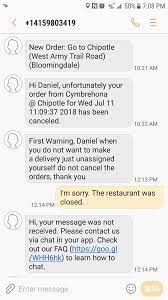 I mean i validate it as the sweetest deal. I Got A Warning For Cancelling An Order To A Closed Restaurant Typical Doordash Doordash