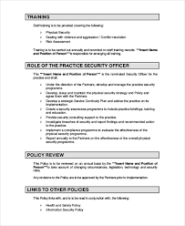 If you're thinking of using one, you need to make sure you do. Security Policy Template 7 Free Word Pdf Document Downloads Free Premium Templates