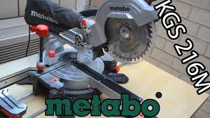 Metabo Kgs 216m Presentation Et Fonctionnement De La Scie A Onglets Youtube