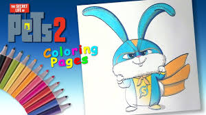 Pop 3 or more bubbles of the same color. The Secret Life Of Pets 2 Coloring Page Forchildren Superrabbit Snowball Coloring Forkids Youtube