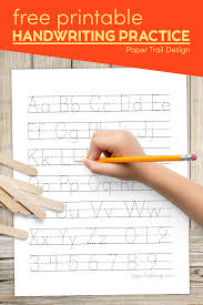 Free handwriting worksheets (alphabet handwriting worksheets, handwriting paper and cursive handwriting worksheets) for preschool and kindergarten. Free Printable Alphabet Handwriting Practice Sheets Paper Trail Design