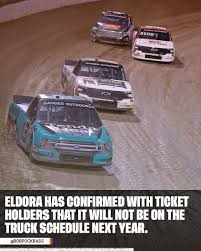 The numbers on fox's nascar telecasts so far this year are virtually the same as they were a year ago, suggesting that the nosedive has leveled off. Nascar On Fox Eldora Speedway Will Not Be Hosting A Nascar Truck Series Race Next Season Via Bob Pockrass Facebook