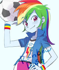 She loves rainbow dash and rainbows. 824127 Artist Baekgup Equestria Girls Rainbow Dash Safe Soccer Solo Derpibooru My Little Pony Characters My Little Pony Drawing My Little Pony Comic