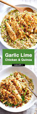 Garlic Lime Chicken Tenders And Quinoa Recipe Recipes Healthy Recipes Cooking Recipes