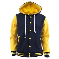 Yellow And Navy Blue Varsity Jacket For Men Only Varsity Letterman Jackets Letterman Jacket Hoodies Men