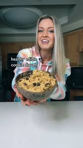 Healthy Edible Cookie Dough Someone Take This From Me Cookiedough Healthysnacks Chickpeas Snackhack Easyrecipes Ediblecookiedough