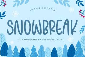 Download Snowbreak Font By Balpirick Creative Fabrica SVG Cut Files