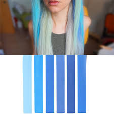 Ultimate Blue Miley Cyrus Ombre Hair Dye Set 6 Shades Of Blue Navy Azure Hair Color Seafoam Hair Chalk Blue Ombre Hair Teal Ombre Hair Mermaid Hair Color