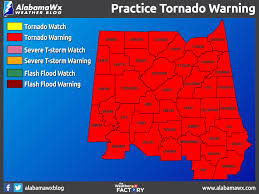 A large and dangerous tornado struck a northern suburb of birmingham, alabama, late monday night under the cover of heavy rain hammered jefferson county as tornado sirens blare in the darkness. Did You Hear This Morning S Practice Tornado Warning The Alabama Weather Blog Mobile