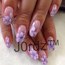 Watch the video explanation about one stroke flowers nail art with acrylic paints. Hand Painted Flowers J0rdz Fingertip Fancy