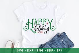 1000 merry christmas free vectors on ai, svg, eps or cdr. Happy Holidays Y All Christmas Graphic By Craftlabsvg Creative Fabrica