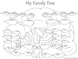 Huge Family Tree Drawing To Color Free Family Tree
