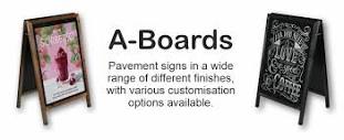 BHMA Signs- Chalk boards, Menu Holders, Cafe Barriers, display frames