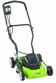 The unit features a 21.5 in. Earthwise Electric Lawn Mower Lawn Mower Cordless Lawn Mower Electric Mower