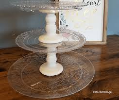 25 diy cupcake stands with instructions. Diy Dollar Tree Cupcake Stand Farm House Style Katieskottage