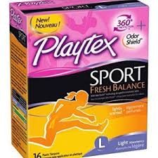 Playtex Sport Fresh Balance Tampons Light Scented Light Absorbency 16 Ct Pack Of 3 Tampon Playtex Playtex Tampax