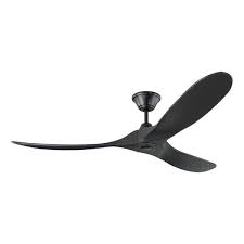 48 hunter fan low profile outdoor ceiling fan in matte black, 5 blade. Monte Carlo Fan Company Maverick 60 In Matte Black Indoor Outdoor Ceiling Fan And Remote 3 Blade 3mavr60bkbk Rona