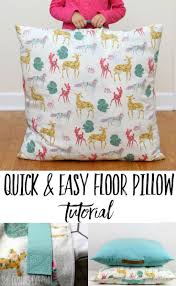 Diy Floor Cushion Tutorial Beginner Sewing Projects Easy Easy Sewing Projects Easy Sewing