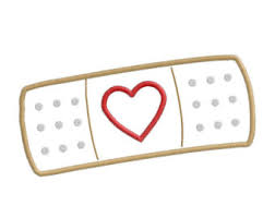 1 svg, png, eps, dxf. Doc Mcstuffins Heart Band Aid Clip Art Bandaid Applique Clipartix