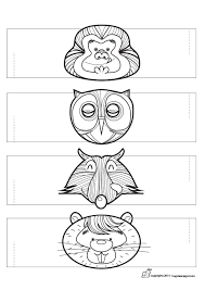 Ronds De Serviette Singe Chouette Loup Castor Coloriage Singe Singe Dessin Dessin Chouette