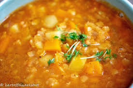 Rote Linsen Suppe Mit Kartoffeln Kartoffelwerkstatt Rote Linsensuppe Rote Linsen Eintopf Rezepte Mit Linsen