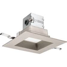 Lithonia Lighting 6jbk Sq 30k 90cri Mw M6 Matte White 3000k Oneup 6 Square Canless Led Recessed Light Kit With Baffle Trim Lightingdirect Com