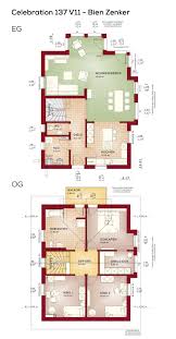Grundriss Einfamilienhaus Schmal Mit Satteldach Architektur 5 Zimmer 137 Qm Wfl Ohne Keller Erdgeschos Grundriss Einfamilienhaus Grundriss Haus Grundriss