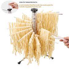 Collapsible Pasta Drying Rack Stand Kitchen Homemade Spaghetti Dryer For Noodles Up To 4 4lbs With 16 Rotati Pasta Drying Rack Drying Rack Homemade Spaghetti