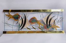 Curtis jere sculpture is produced by a company of sculptors and household metal artists whose work is both representational and abstract. Tropical Fish In Aquarium Metal Wall Sculpture Signed C Jere At 1stdibs