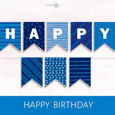 happy birthday banner blue printable banner blue happy etsy happy birthday banner printable happy birthday printable happy birthday banner printable free