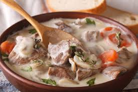 Blanquette De Veau A L Ancienne Mamie Jeanne Rezepte Mit Kalb Rezepte Lebensmittel Essen