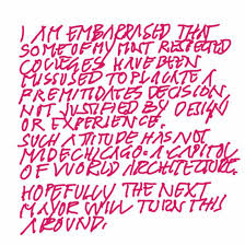 He fought in the scouring and survived the war. Helmut Jahn Writes Magenta Note Attacking Premeditated Selection Of Studio Gang For O Hare Airport Expansion