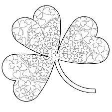 Holy trinity shamrock coloring page. Pin On A Mandala Color Page