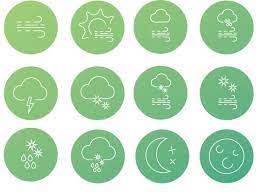 Weather Icons 2 Weather Icons Winter Background Aesthetic Icon