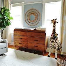 West Elm X Pbk Mid Century 6 Drawer Changing Table High Quality Furniture Nursery Decor Neutral Baby Room Design