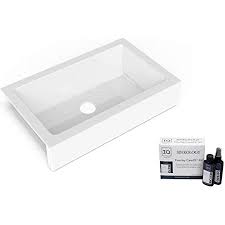 Maybe you would like to learn more about one of these? Sinkology Sk452 26fc 3 Amz Anna Quickfit Drop In Farmhouse 25 85 In 3 Hole Single Bowl Crisp White With Care Iq Kit Fireclay Kitchen Sink Amazon Com