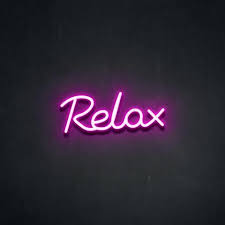 Make a statement and design the mood in any room with this gorgeous neon sign sure to create the vibe you've always dreamed of! Relax Led Neon Sign Neon Signs Neon Signs Quotes Cool Neon Signs
