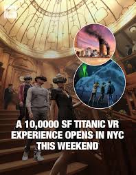 All aboard 🫡 Step inside history. Titanic: Echoes From the Past just  opened at 555 West 57th Street, bringing a 10,000-square-foot VR recreation  of the Titanic to Midtown. You can descend to