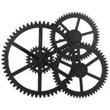 Horloge Rouages Noires Maisons Du Monde En 2020 Horloge Mobilier De Salon Objet Deco