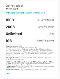Celcom vs maxis vs digi vs u mobile, who will crown the best postpaid plan in malaysia 2020? Digi Postpaid Now Comes With More Data Than Ever Klgadgetguy