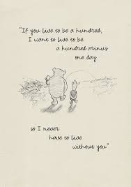 If You Live To Be One Hundred Pooh Quotes Classic Vintage Etsy