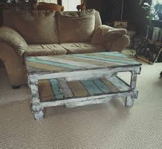 The right colored coffee table can lighten, brighten or visually stimulate the atmosphere, depending on the room's needs. Coffee Table Pallet Furniture Furniture Projects Coffee Table Farmhouse