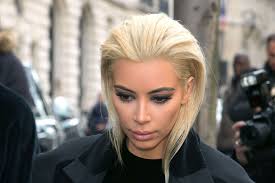 Jared leto displays the ombre style in his long wavy hair. Kim Kardashian And Jared Leto Are Platinum Blond Twins