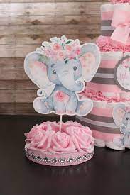 Little Peanut Centerpiece Peanut Baby Shower Its A Girl Centerpiece Pink Gray Shower Decor Baby Girl Baby Little Peanut Pink Elephant Peanut Baby Shower Owl Baby Shower Theme Elephant Diaper Cakes