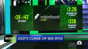 Robinhood, whose stock trading app has surged in popularity among retail investors, sold shares in its ipo at $38 a piece, valuing the company at about $32 billion. Robinhood Valued At 32 Billion After Selling Shares In Ipo At 38 Per Share