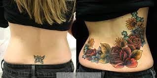 Lower Back Tattoos Photo Cover Tattoo Cover Up Tattoos Floral Back Tattoos