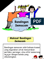 Panjang benang ii adalah dari panjang benag i, atau dapat juga dituliskan perbandingan panjang benang i dan ii adalah 1 : Bandingan Semacam